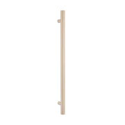 Radiant Vertical Heated Towel Rail Warm Brushed Nickel