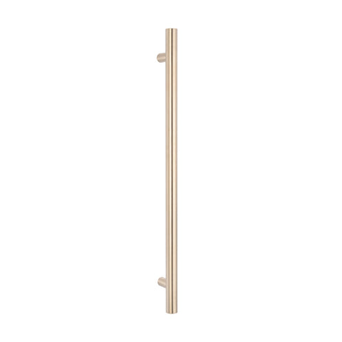 Radiant Vertical Heated Towel Rail Warm Brushed Nickel