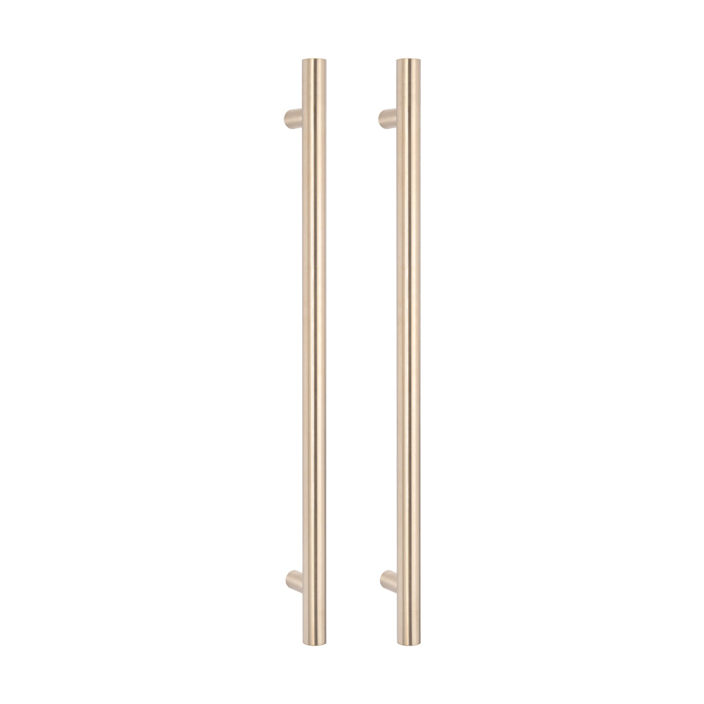 Non Heated Vertical towel rail 40 x 950mm WARM Brushed Nickel