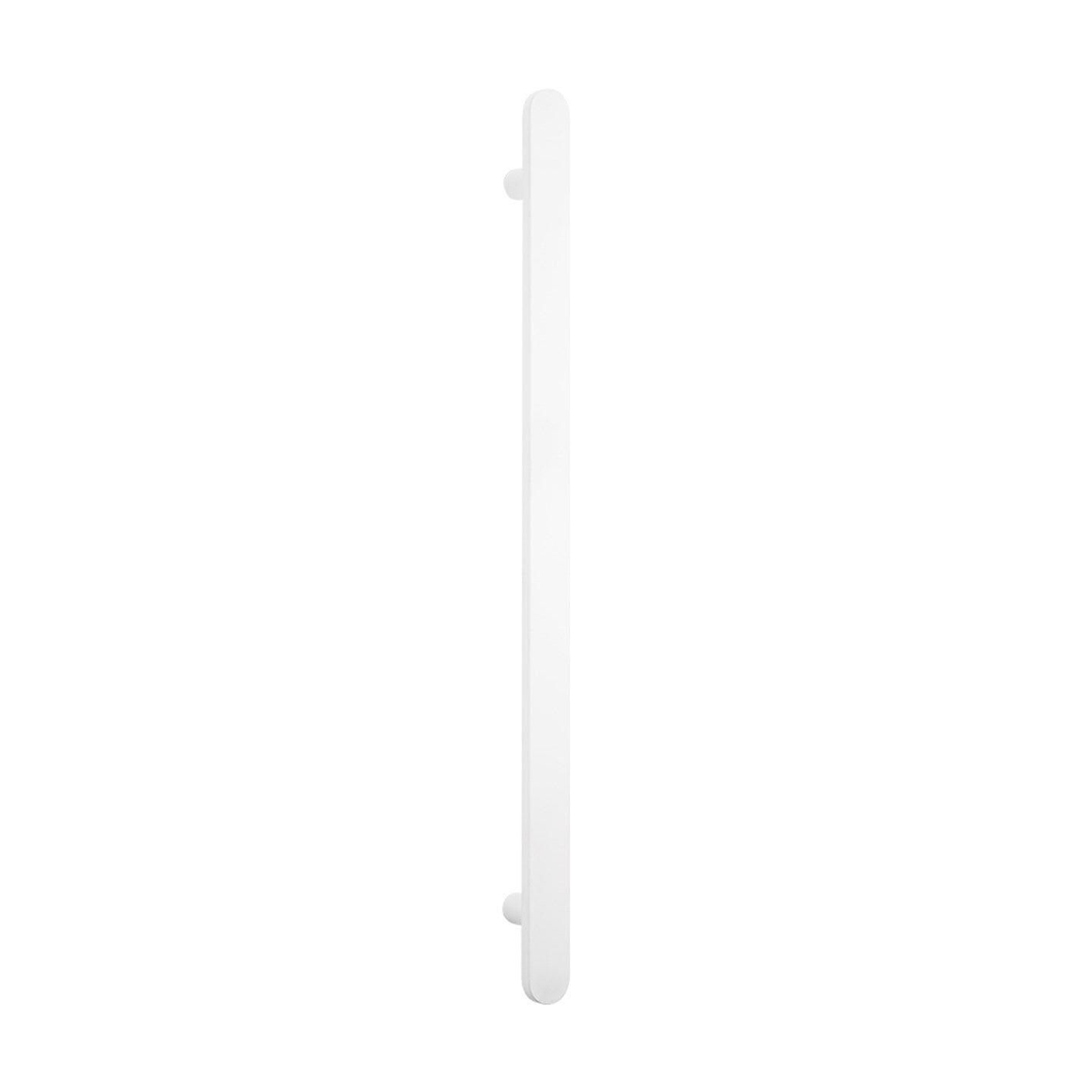 Radiant Vertical Flat Bar Heated Towel Rail Matte White