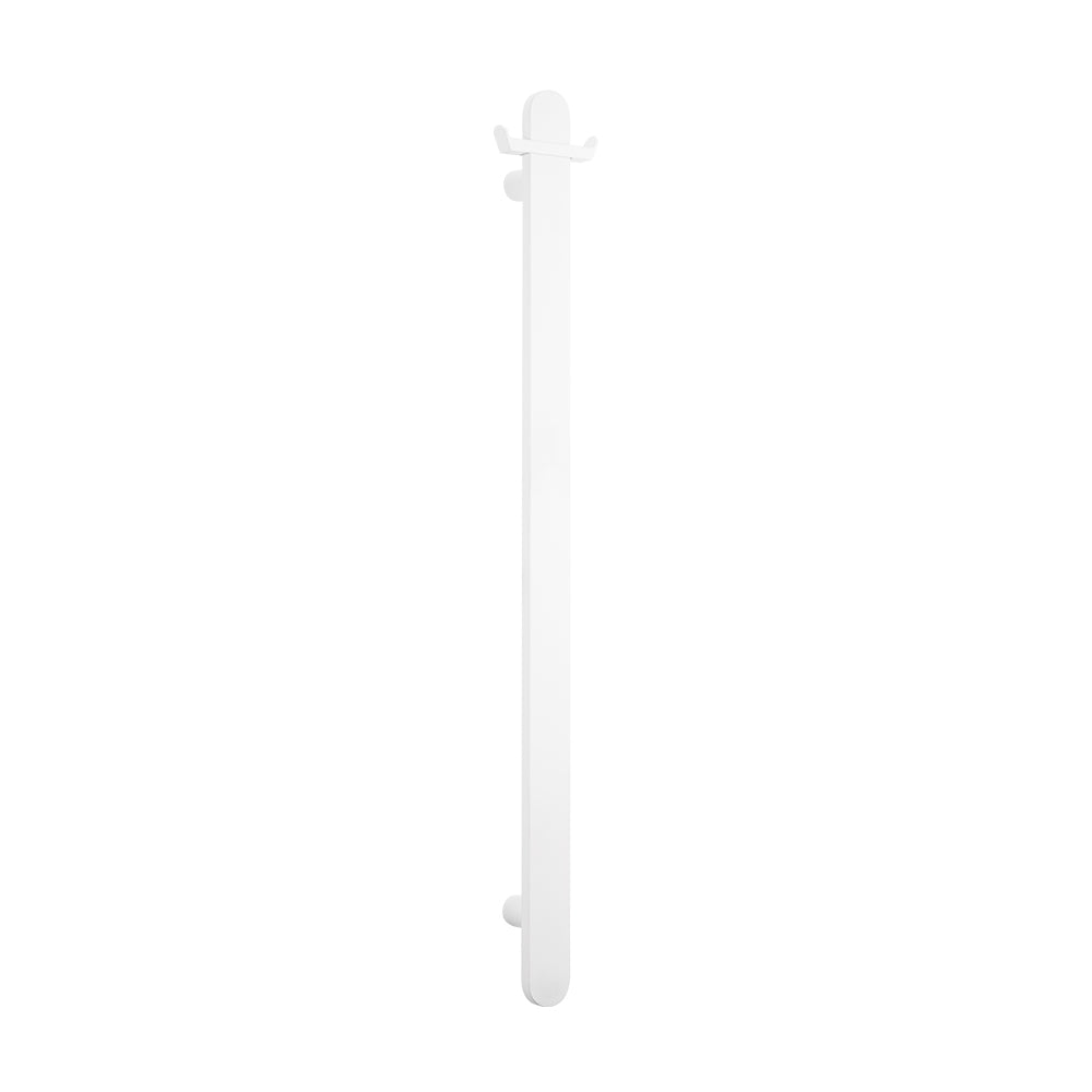 Non heated Vertical flat bar towel rail 50 x 930mm Matt White