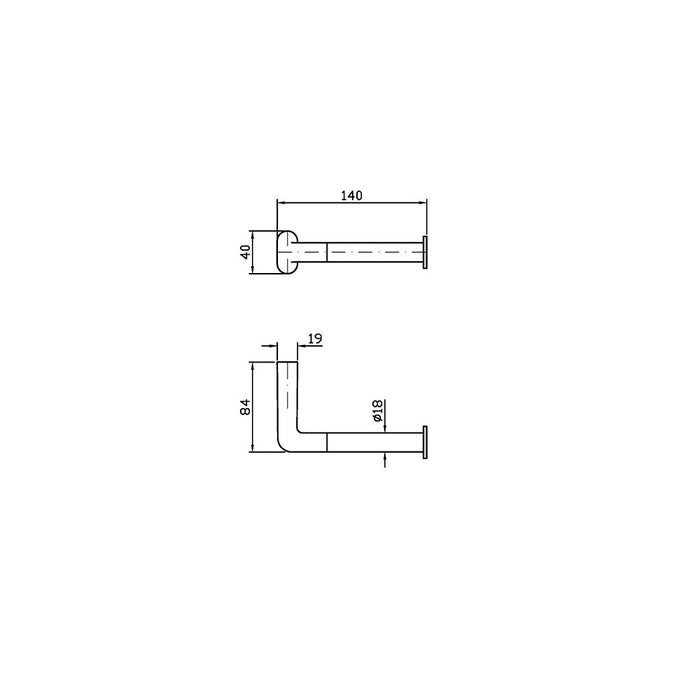 MedaMeda toilet roll holder Chrome