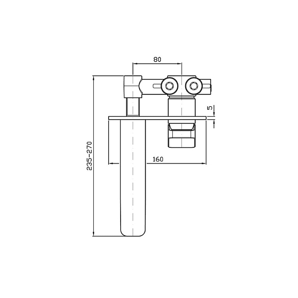 Jingle Wall Mount Basin Mixer