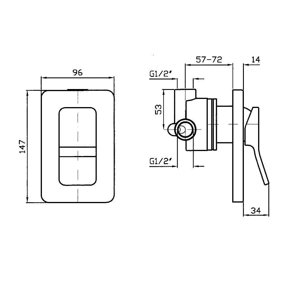 Soft Shower Or Bath Mixer