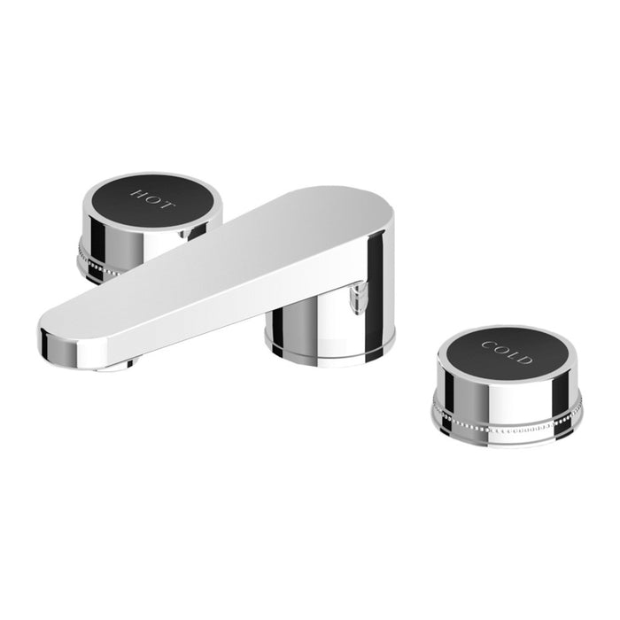 Savoir Basin Set Embossed Flange Chrome + Lacquer