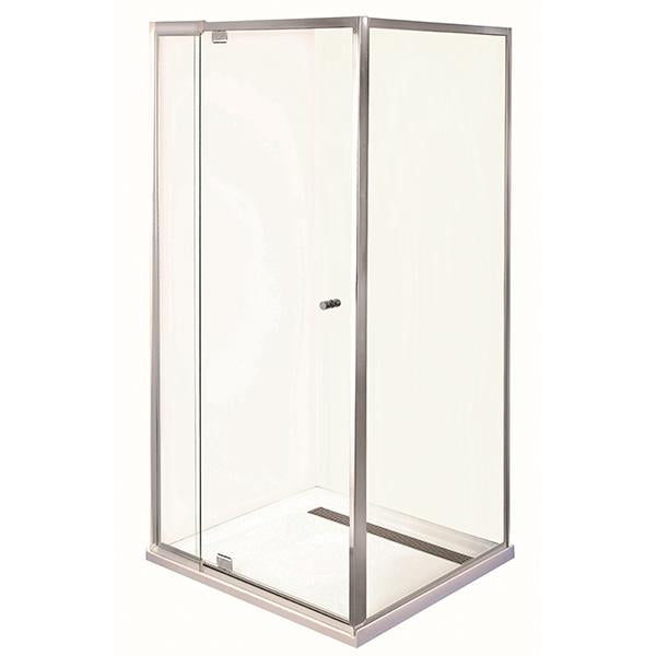 Smart Pivot Shower Screen Front & Return M6890 Silver