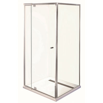 Smart Pivot Shower Screen Front & Return M61180 Silver