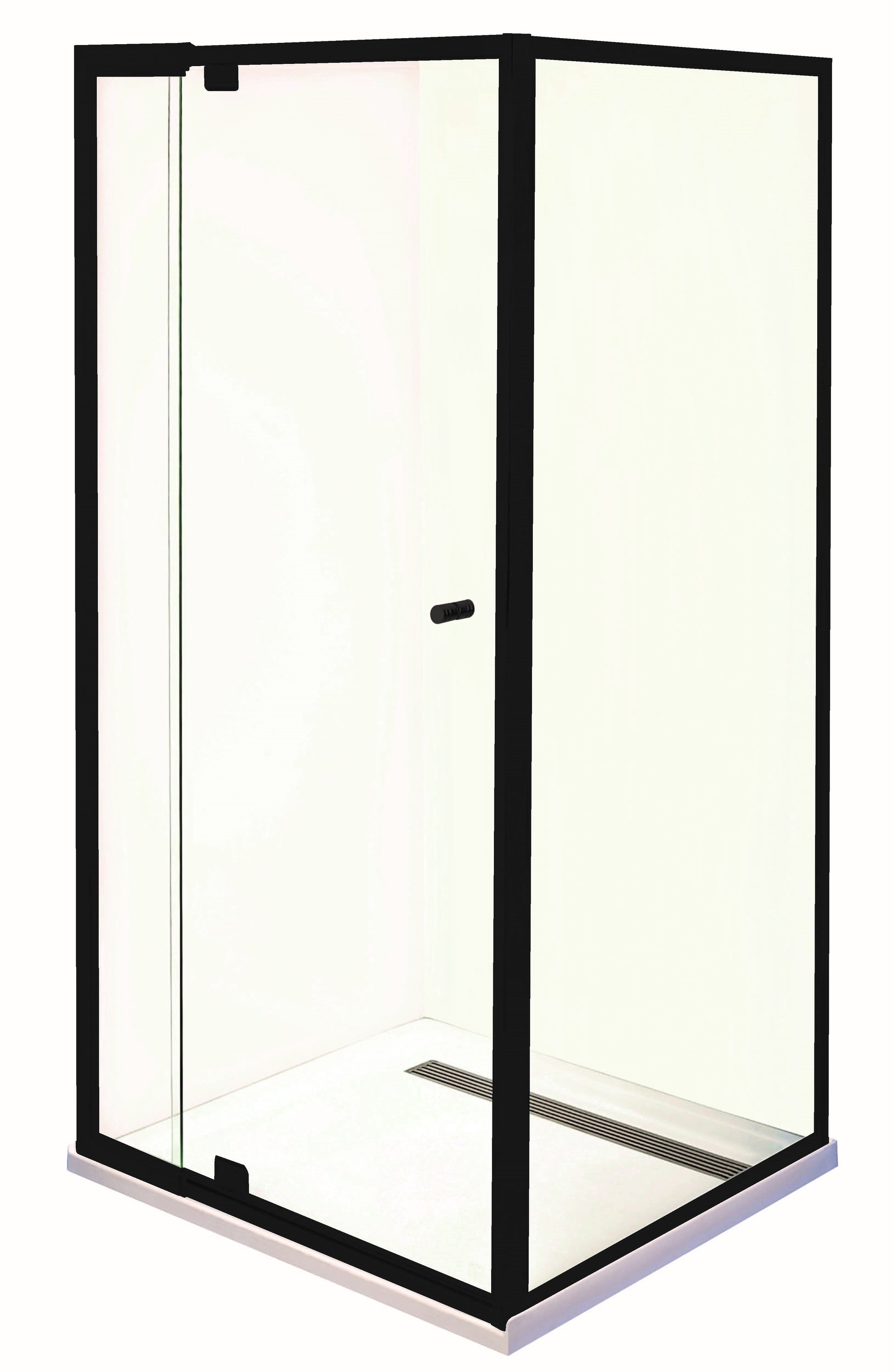 Smart Pivot Shower Screen Front & Return M6890 Black