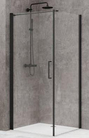 Hi Line Semi Frameless Shower Screen 890 Black