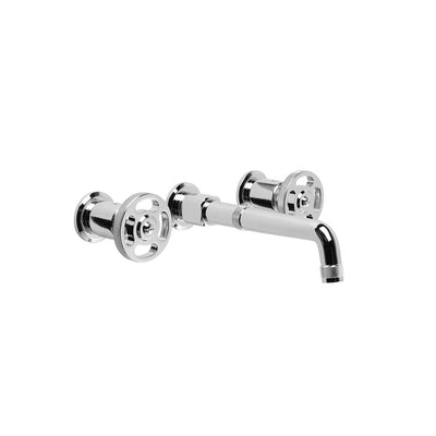 Brodware Industrica Wall Mixer Set with Cross Handles