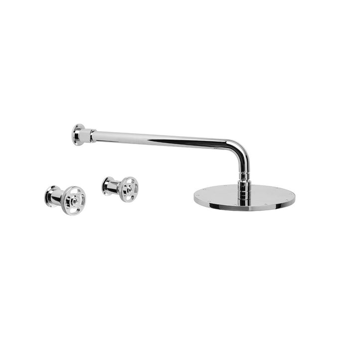 Brodware Industrica Shower Set With Cross Handles - Designer Bathware