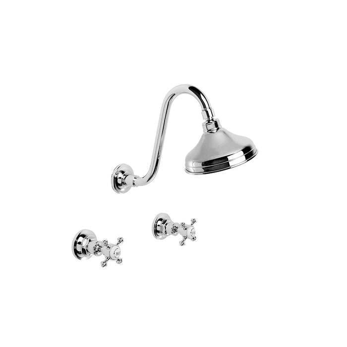 Brodware Winslow Shower Set with Cross Handles