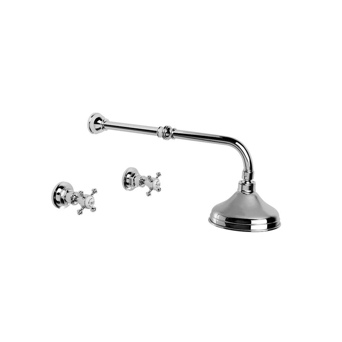 Brodware Winslow Shower Set with Cross Handles