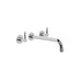 Brodware Yokato Wall Set with Knurled Lever - Designer Bathware