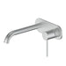 Textura Wall Basin Mixer with Backing Plate Brushed Stainless