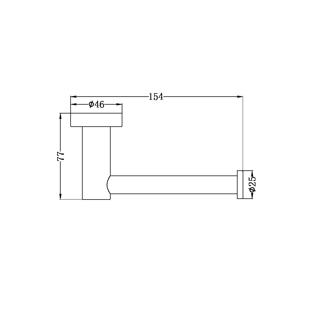 Mecca Toilet Roll Holder - Designer Bathware