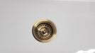90 x 50mm Antique Brass (Italian Bronze) Basket Waste - Designer Bathware