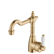 Eleanor Shepherds Crook Basin Mixer - Designer Bathware