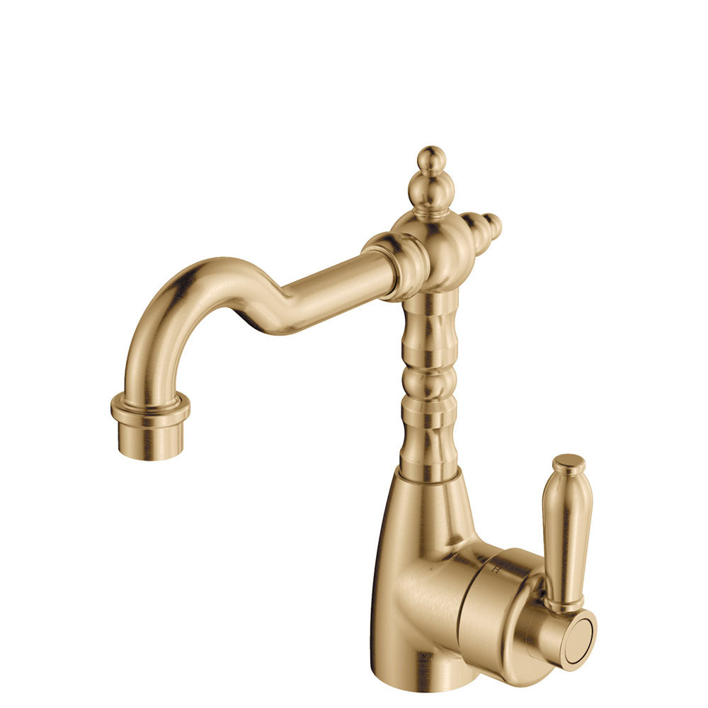 Eleanor Shepherds Crook Basin Mixer - Designer Bathware