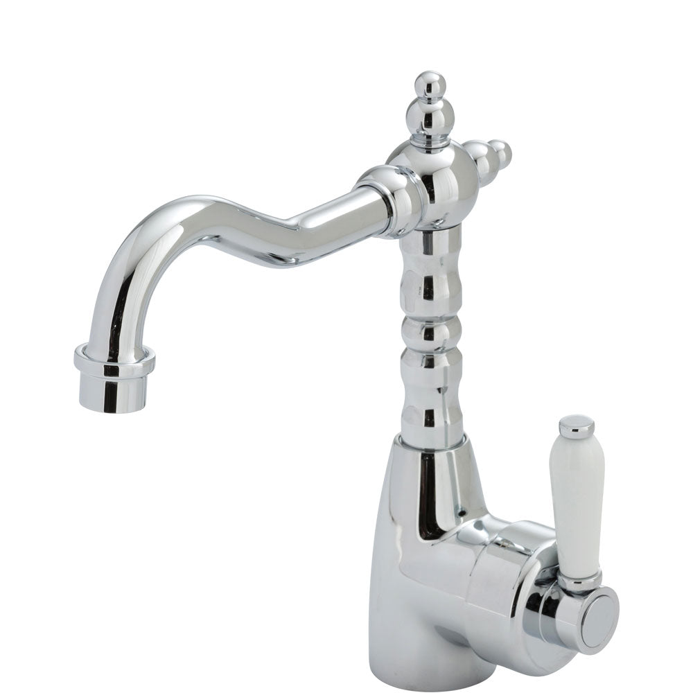 Eleanor Shepherds Crook Basin Mixer - Designer Bathware