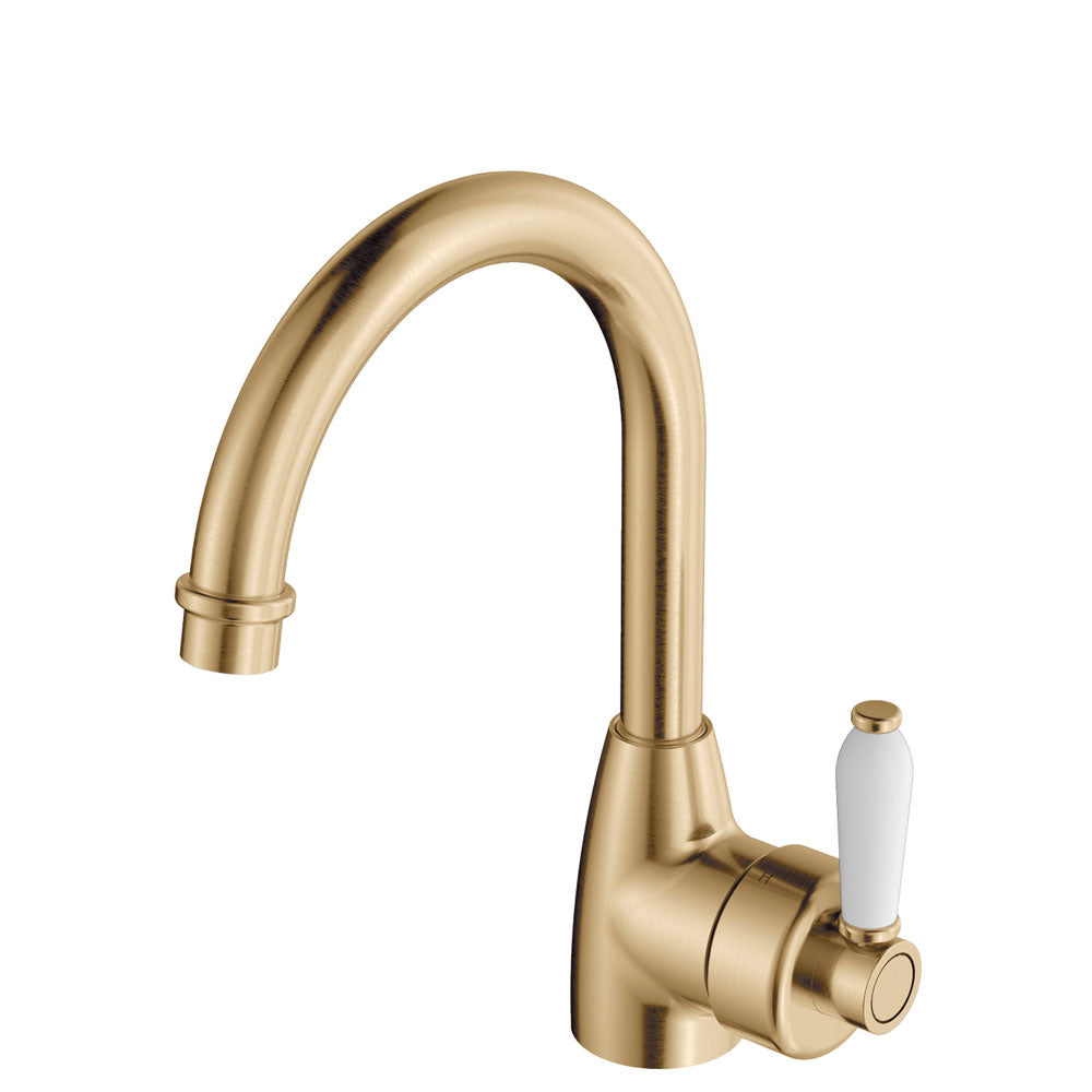 Eleanor Gooseneck Basin Mixer - Designer Bathware