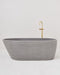 Concrete Nation Oasis Freestanding Concrete Bathtub - Dark Charcoal (Ex Display) - Designer Bathware