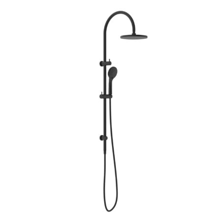 Mecca Twin Shower with Air Shower Matte Black - Designer Bathware
