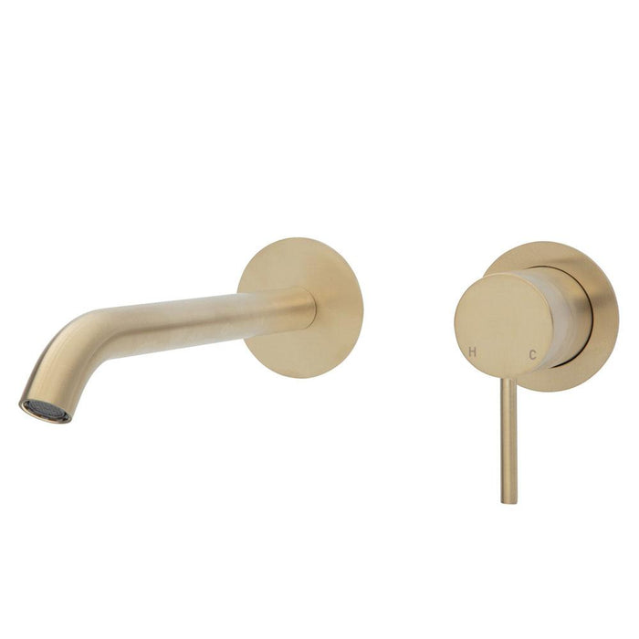 Kaya Wall Basin/Bath Mixer Set, 200mm Outlet Urban Brass