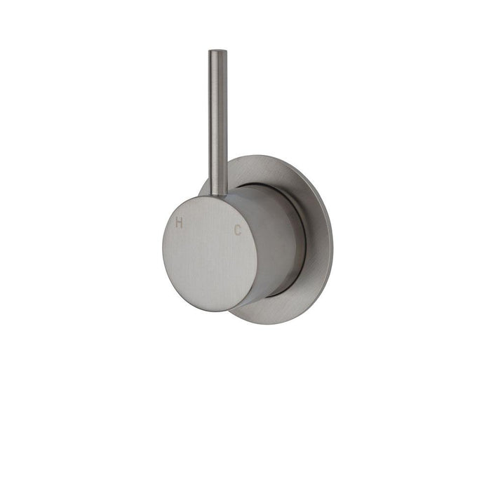 Kaya Wall Mixer Handle Up Brushed Nickel