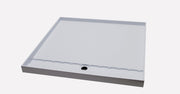 Akril Tile Tray Rear Grate 1800 x 1000 - Designer Bathware