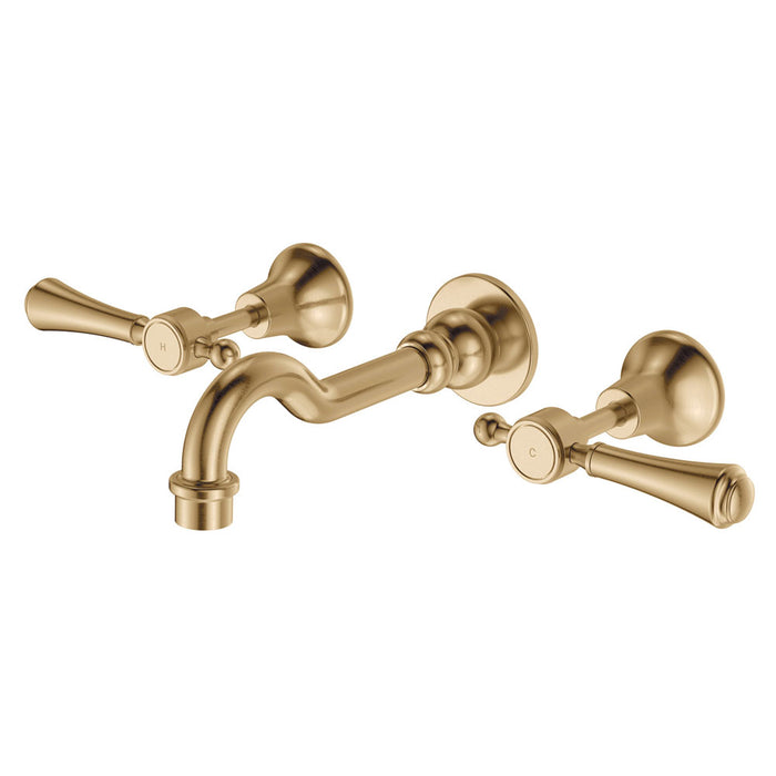 Lillian Lever Basin/Bath Wall Set - Designer Bathware