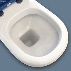 RAK Compact Back-to-Wall Toilet Suite, Blue - Designer Bathware