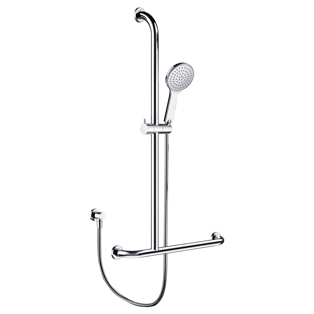 Luciana Care Inverted T Rail Shower, Left-Hand - Designer Bathware
