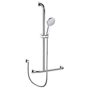 Luciana Care Inverted T Rail Shower, Left-Hand - Designer Bathware