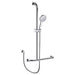 Luciana Care Inverted T Rail Shower, Left-Hand - Designer Bathware