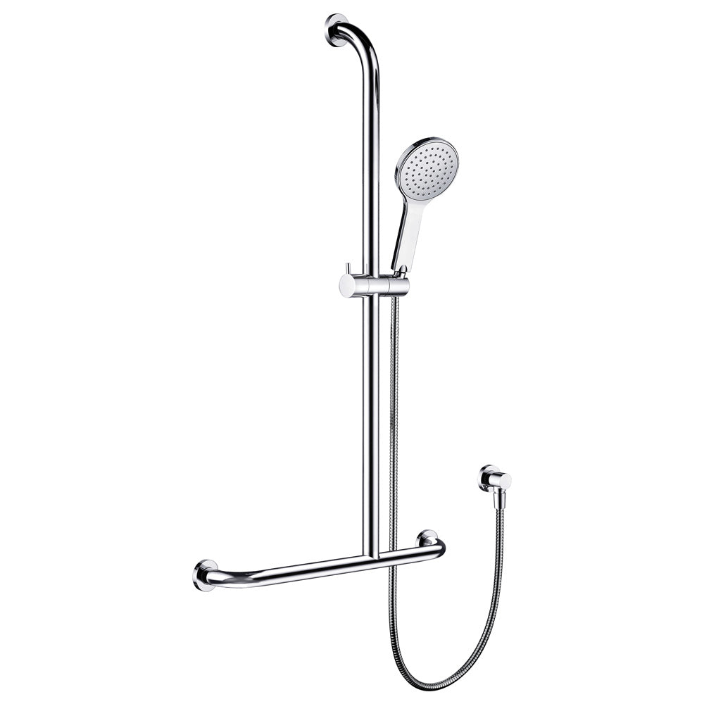 Luciana Care Inverted T Rail Shower, Right-Hand - Designer Bathware