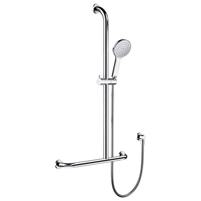 Luciana Care Inverted T Rail Shower, Right-Hand