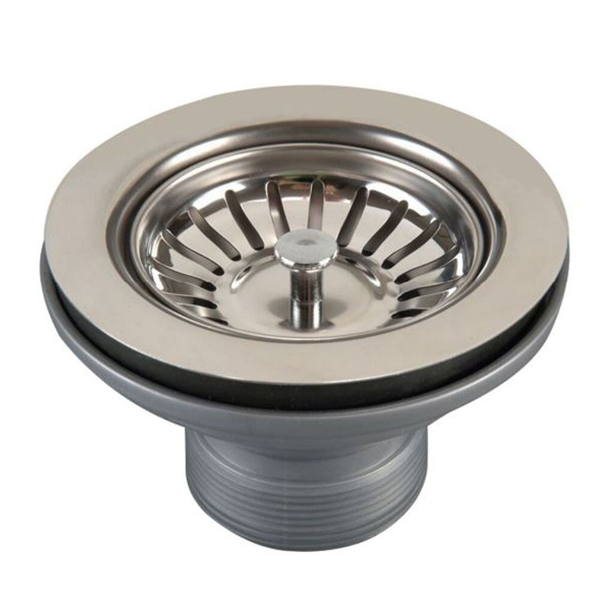 50 x 50mm Polished Stainless Steel Basket Waste - Designer Bathware