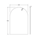 Arch Mirror, 600 x 900mm - Designer Bathware