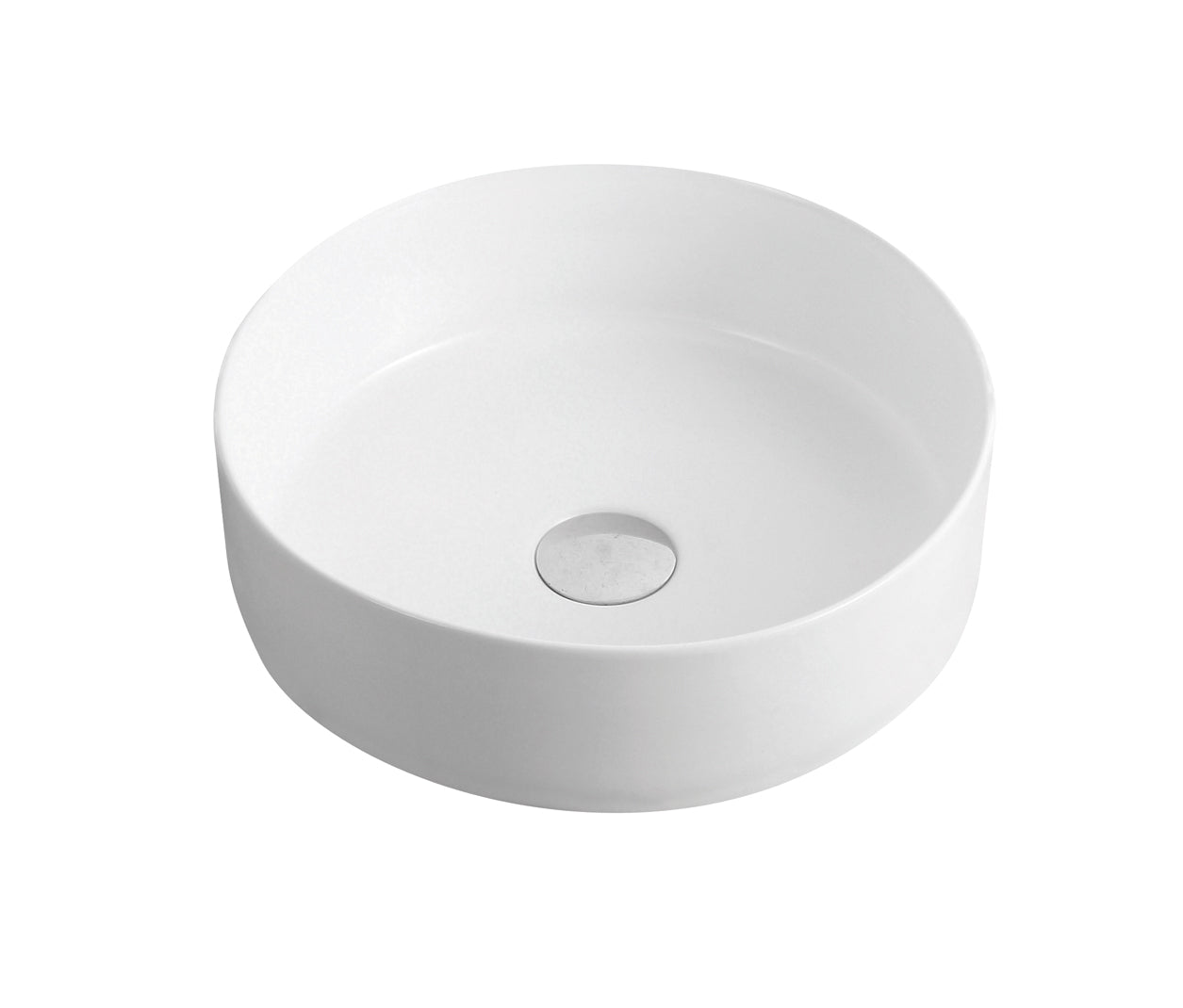 Jamie Above Counter Basin Matte White - Designer Bathware
