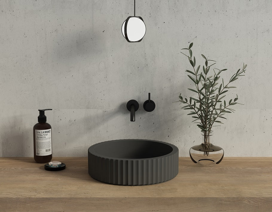 ECT Piaza Fluted Round Basin - Designer Bathware