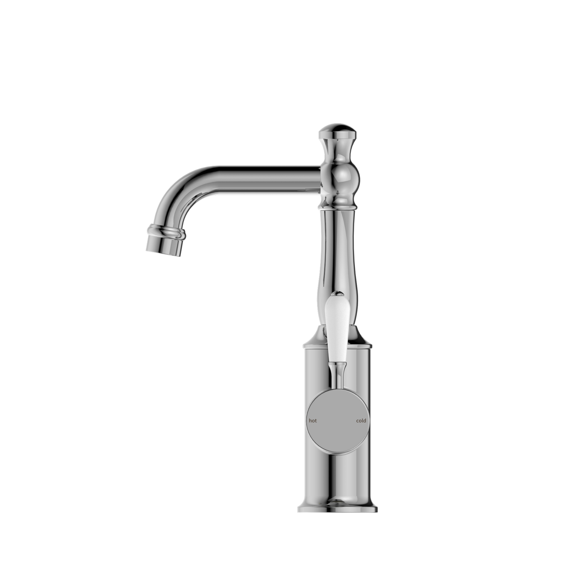 York Basin Mixer Hook Spout - Designer Bathware