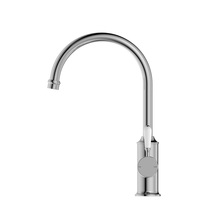 York Kitchen Mixer Gooseneck Spout - Designer Bathware