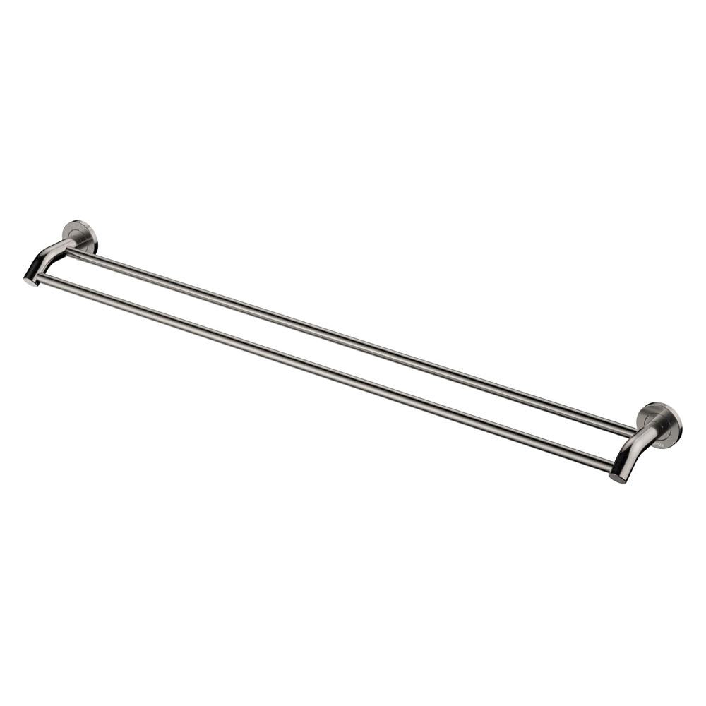 Kaya 900 Double Towel Rail Brushed Nickel