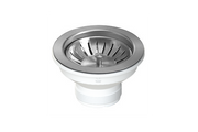 90 x 50mm Polished Stainless Steel Basket Waste - Designer Bathware