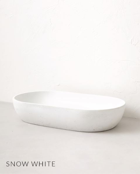Concrete Nation Arc Basin - Snow White - Designer Bathware