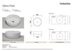 Timberline Allure Flute Matte White - Designer Bathware