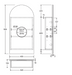 Arch Mirror Cabinet, 450 x 900mm - Designer Bathware