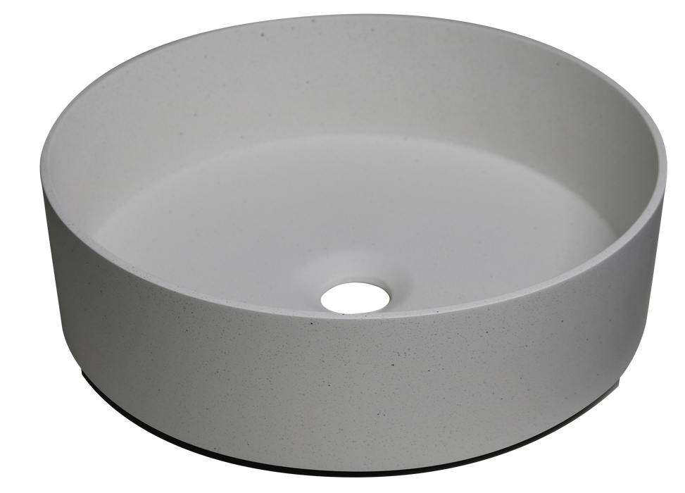 Regio Ash Cloud Acrylic Solid Surface Above Counter Basin - Designer Bathware