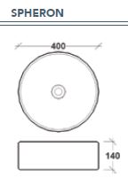Spheron Above Counter Basin - Designer Bathware
